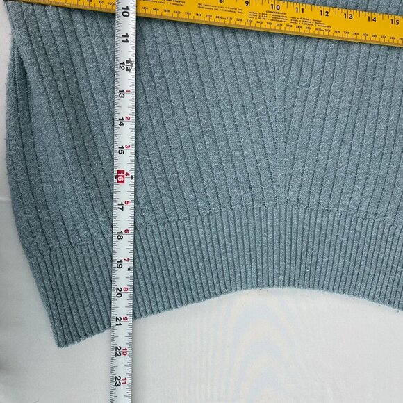 Adyson Parker Knit‎ Pullover Stretch Balloon Long Sleeve Sweater Blue Women M - Picture 11 of 13